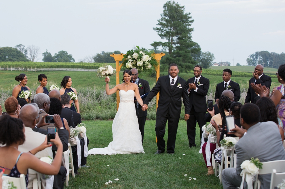 early mountain vineyard wedding